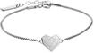 Armband LIEBESKIND BERLIN "Schmuck Geschenk Edelstahl Armkette Herz", silber