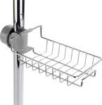Duschablage WENKO "Duschablage Edelstahl", silber (korb: silber gl&auml;nzend, halter: