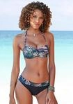 Bikini-Hose LASCANA "Reese", Damen, Gr. 36, N-Gr, schwarz (schwarz, bedruckt),