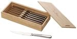 Besteck-Set VILLEROY & BOCH "Pizza- & Steakmesser Oscar 6er Set silber", silber, 6