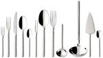 Besteck-Set VILLEROY & BOCH "Tafelbesteck Montauk 70er Set silber", silber,
