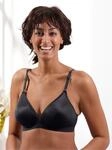 T-Shirt-BH TRIUMPH, Damen, Gr. 90, Cup D, schwarz, 82% Polyamid, 18% Elasthan, BHs