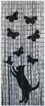 T&uuml;rvorhang MAXIMEX "Modell Katze und Schmetterling", schwarz, B:90cm H:200cm,