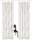 Gardine OTTO HOME "DIMONA, 2er-Set, Schlaufen, transparent, Wellen" Gr. 1, grau