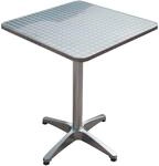Gartentisch GARDEN PLEASURE "Bistro Tisch, quadratisch, Alu-Gest", silber