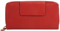 Geldb&ouml;rse BUGATTI "VERTICE", Damen, rot, Leder, beschichtet, leicht gl&auml;nzend,