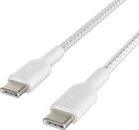 BELKIN USB-Kabel "BOOST&uarr;CHARGE&trade; Braided USB-C to USB-C Cable", wei&szlig;, 100cmcm,