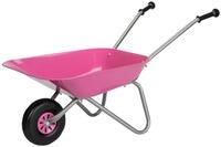 Schubkarre ROLLY TOYS "rollyMetallschubkarre, silber/pink", pink (pink, silber),