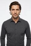 Businesshemd OLYMP "No. Six 24/Seven super slim", Herren, Gr. 37, N-Gr, grau