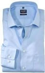 Businesshemd OLYMP "Luxor modern fit", Herren, Gr. 41, N-Gr, blau (hellblau), Web,