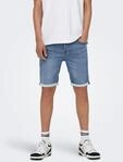 Jeansshorts ONLY & SONS "ONSPLY LIGHT BLUE 5189 SHORTS DNM NOOS", Herren, Gr. S,