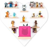 Wandregal BOARTI "Regal Holz Herz Kinder Toniebox Tonies Figuren", wei&szlig;, B:54cm