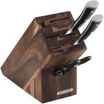 Messerblock CONTINENTA, braun (holzfarben), B:9,5cm H:20cm L:22cm, Messerbl&ouml;cke,