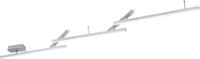 TRIO LEUCHTEN LED Deckenleuchte "MELBY", silber (nickelfarben, alufarben), 1, H:
