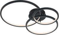 TRIO LEUCHTEN LED Deckenleuchte "Aaron", grau (anthrazit), 1, H: 11cm, 1 Stk.,