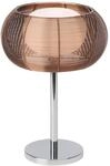 BRILLIANT Tischleuchte "Relax", braun (bronze, chrom), 1, &Oslash; 26cm H: 39cm, 1 Stk.,