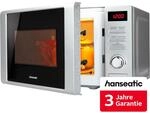 HANSEATIC Mikrowelle "819021", silber (silberfarben), B:44cm H:26cm T:34cm,