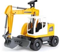 Spielzeug-Bagger LENA "Worxx, Liebherr Compact A918 Litronic", gelb,