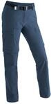 Outdoorhose MAIER SPORTS "Inara slim zip", Damen, Gr. 23, Kurzgr&ouml;&szlig;en, blau