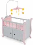 Puppenbett CHIC2000 "Puntos Grey", grau (puntos grau), Puppenm&ouml;bel, KinderB:31cm