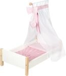 Puppenbett ROBA "Scarlett", wei&szlig;, Puppenm&ouml;bel, KinderB:60cm H:30cm T:52cm, Holz,