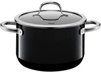 Fleischtopf SILIT "Passion Black", schwarz, H:12,8cm &Oslash;:20cm, T&ouml;pfe, Fleischtopf,