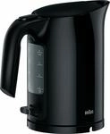 BRAUN Wasserkocher "PurEase WK 3000 BK - 1,0 L, Schnellkochsystem, Anti-Kalk Filter",