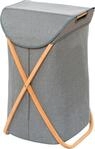 W&auml;schesortierer WENKO "Bahari", braun, B:40cm H:68cm T:46cm, Bambus, Baumwolle,