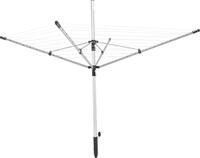 W&auml;schespinne LEIFHEIT "LinoPush 500 schwarz", silber (silberfarben), B:180cm