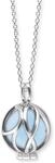 Kette mit Anh&auml;nger ENGELSRUFER "Powerful Stone Blauer Achat" Gr. XS, silber