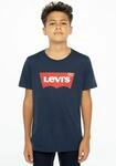 T-Shirt LEVI'S KIDS "LVB BATWING TEE", Jungen, Gr. 12/152, blau (marine), Single