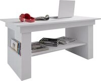 Couchtisch VCM "Holz Couchtisch Kobila h&ouml;henverstellbar ausziehbar", wei&szlig;, B:115cm