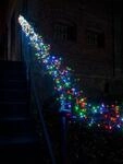 KONSTSMIDE LED-Lichterkette "Weihnachtsdeko aussen", schwarz, Dioden 960 Stk. Flammen