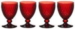 Rotweinglas VILLEROY & BOCH "Rotweingl&auml;ser Boston Coloured 310 ml 4er Set", rot,