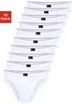 Slip LE JOGGER "Herren Unterhose", Herren, Gr. 3 (XS), 10 Stk., wei&szlig;, Jersey,