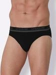 Slip SCHIESSER, Herren, Gr. 5, 3 Stk., schwarz, 95% Baumwolle, 5% Elasthan,