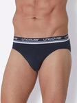 Slip SCHIESSER, Herren, Gr. 6, 3 Stk., blau (nachtblau), 95% Baumwolle, 5% Elasthan,
