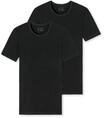T-Shirt SCHIESSER "95/5", Herren, Gr. 5M, schwarz (000, schwarz), Single Jersey,
