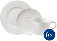 Kaffeeservice "Basic White", wei&szlig;, 18 Stk., Fine China-Porzellan, VIVO VILLEROY &