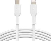 BELKIN Smartphone-Kabel "Lightning/USB-C Kabel PVC, mfi zertifiziert, 1m", wei&szlig;,