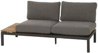 Loungesofa SIENA GARDEN "Alvida", grau (anthrazit), B:175cm H:70cm T:84cm, Bezug: