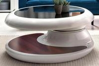 Couchtisch SALESFEVER "Milano Tisch Trendiges Wohnzimmer-Highlight", wei&szlig; (wei&szlig;,
