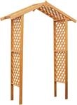Rankhilfe PROMADINO, braun, B:167cm H:219cm T:53cm, Holzwerkstoff, Rankhilfen,