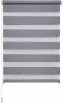 Doppelrollo LIEDECO "Klemmfix-Duo-Rollo" Gr. 3, grau, B:70cm H:160cm, Polyester,