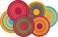 Teppich "Cosmic Colours" Gr. 42, bunt, B:110cm H:9mm L:175cm, Kunstfaser, WASH+DRY BY