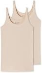Unterhemd SCHIESSER "95/5", Damen, Gr. 44, N-Gr, beige (410, sand), Single...