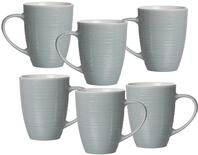 Becher RITZENHOFF & BREKER "Suomi", blau (graublau), H:10cm &Oslash;:8cm, Porzellan,