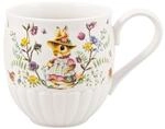 Becher VILLEROY & BOCH "Henkelbecher Spring Fantasy 440 ml bunt", bunt, Porzellan,