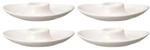 Eierbecher VILLEROY & BOCH "Eierbecher For Me 14.8 x 11.5 cm 4er Set wei&szlig;", wei&szlig;,