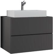 Waschtisch VCM "2-tlg. Waschplatz Waschtisch Lendas S Schublade", schwarz